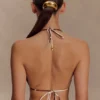 Top bikini Marquise – Stampa Deco Fleur color cioccolato Top bikini Marquise – Stampa Deco Fleur color cioccolato