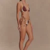 Top bikini Marquise – Stampa Deco Fleur color cioccolato Top bikini Marquise – Stampa Deco Fleur color cioccolato