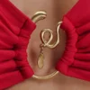 Top bikini Tyler con dettagli metallici – Rosso