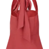 Top halter con peplo in lino Kallie – Rosa bruciato Top halter con peplo in lino Kallie – Rosa bruciato