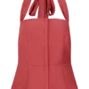 Top halter con peplo in lino Kallie – Rosa bruciato Top halter con peplo in lino Kallie – Rosa bruciato