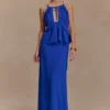 Gonna lunga in chiffon Katalina – Blu cobalto Gonna lunga in chiffon Katalina – Blu cobalto
