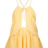 Top halter in chiffon Korra – Butterscotch Top halter in chiffon Korra – Butterscotch