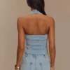 Top halter in Denim Dayna – Azzurro Top halter in Denim Dayna – Azzurro