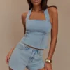Top halter in Denim Dayna – Azzurro Top halter in Denim Dayna – Azzurro