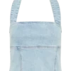 Top halter in Denim Dayna – Azzurro Top halter in Denim Dayna – Azzurro