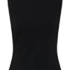 Top in crêpe scuba con schiena scoperta Kyra – Nero
