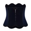 Top in Denim con bordi smerlati senza spalline Oakley – Blu indaco