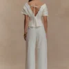 Top in Denim con spalle scoperte Rayne – Bianco Top in Denim con spalle scoperte Rayne – Bianco