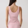 Top in maglia all’uncinetto Atlantis – Rosa confetto