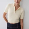 Top in maglia con bottoni Philly – Avorio Top in maglia con bottoni Philly – Avorio