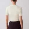 Top in maglia con bottoni Philly – Avorio Top in maglia con bottoni Philly – Avorio