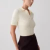 Top in maglia con bottoni Philly – Avorio Top in maglia con bottoni Philly – Avorio