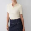 Top in maglia con bottoni Philly – Avorio Top in maglia con bottoni Philly – Avorio