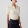 Top in maglia con bottoni Philly – Avorio Top in maglia con bottoni Philly – Avorio