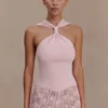 Top in maglia con davanti arricciato Angelika – Rosa confetto Top in maglia con davanti arricciato Angelika – Rosa confetto
