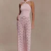 Top in maglia con davanti arricciato Angelika – Rosa confetto Top in maglia con davanti arricciato Angelika – Rosa confetto