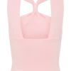Top in maglia con davanti arricciato Angelika – Rosa confetto Top in maglia con davanti arricciato Angelika – Rosa confetto