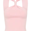 Top in maglia con davanti arricciato Angelika – Rosa confetto Top in maglia con davanti arricciato Angelika – Rosa confetto