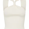 Top in maglia con davanti intrecciato Angelika – Avorio Top in maglia con davanti intrecciato Angelika – Avorio