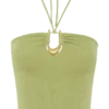 Top in maglia con scollo all’americana e dettagli metallici Dimitri – Verde oliva chiaro Top in maglia con scollo all’americana e dettagli metallici Dimitri – Verde oliva chiaro