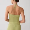 Top in maglia con scollo all’americana e dettagli metallici Dimitri – Verde oliva chiaro Top in maglia con scollo all’americana e dettagli metallici Dimitri – Verde oliva chiaro