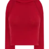 Top in maglia con scollo all’americana e schiena scoperta Misty – Rosso Top in maglia con scollo all’americana e schiena scoperta Misty – Rosso
