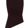 Top in maglia con scollo asimmetrico Brock – Cioccolato fondente