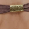 Top in maglia con spalle scoperte Carley – Marrone cacao