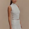Top in maglia Indy Pointelle – Avorio Top in maglia Indy Pointelle – Avorio