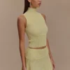 Top in maglia Indy Pointelle – Giallo limone Top in maglia Indy Pointelle – Giallo limone