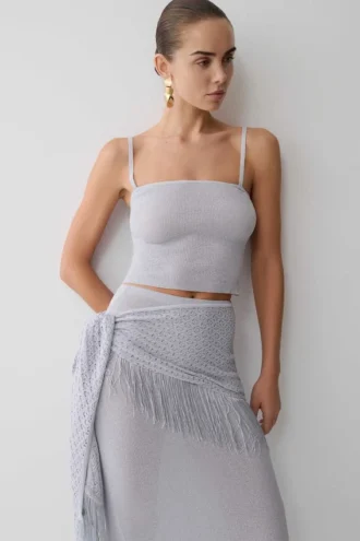 Top in maglia Jaytee – Azzurro
