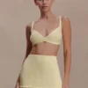 Top in maglia pointelle Coleene – Giallo limone Top in maglia pointelle Coleene – Giallo limone