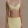 Top in maglia pointelle Coleene – Giallo limone Top in maglia pointelle Coleene – Giallo limone