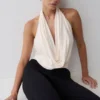 Top in modal con scollo a cappuccio Huyen – Avorio Top in modal con scollo a cappuccio Huyen – Avorio