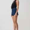 Top in modal con scollo a cappuccio Huyen – Nero