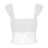 Top in pizzo e rete Guinevere – Avorio Top in pizzo e rete Guinevere – Avorio