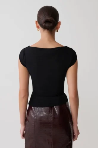 Top in rete a maniche corte Romana – Nero Top in rete a maniche corte Romana – Nero