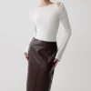 Top lungo a maniche lunghe in maglia Ricky – Avorio Top lungo a maniche lunghe in maglia Ricky – Avorio