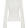 Top lungo a maniche lunghe in maglia Ricky – Avorio Top lungo a maniche lunghe in maglia Ricky – Avorio