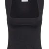 Top lungo Linley in nylon riciclato – Nero