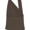 Top Marina con scollo all’americana e dettagli metallici – Marrone cacao Top Marina con scollo all’americana e dettagli metallici – Marrone cacao
