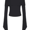 Top monospalla Dahlia – Nero Top monospalla Dahlia – Nero