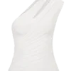 Top monospalla in modal Anna – Bianco Top monospalla in modal Anna – Bianco