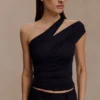 Top monospalla in modal Anna – Nero Top monospalla in modal Anna – Nero