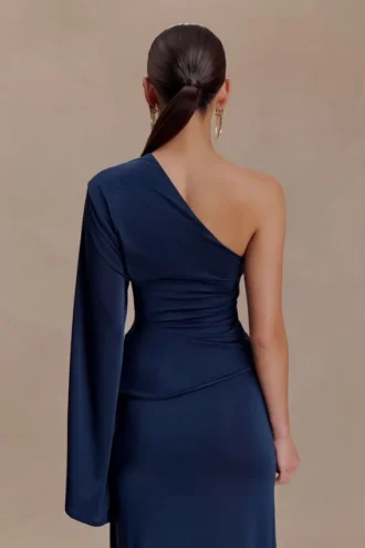 Top monospalla Vivica Slinky – Blu notte