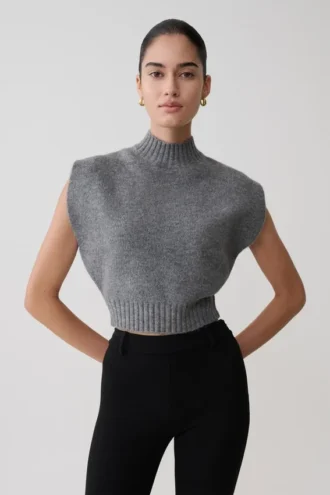 Top oversize in maglia Niko – Antracite