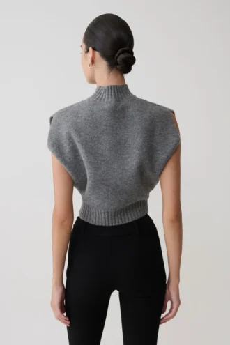 Top oversize in maglia Niko – Antracite