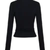 Top Sari in modal a maniche lunghe – Nero Top Sari in modal a maniche lunghe – Nero