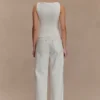 Top senza maniche a pannelli Coraline – Bianco Top senza maniche a pannelli Coraline – Bianco